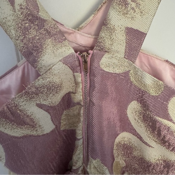 Miss Behave Girls Floral Kids Dress in Pink, Cream & Gold. Size 12 Nordstrom - Picture 5 of 8